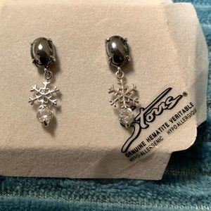 Hematite earrings